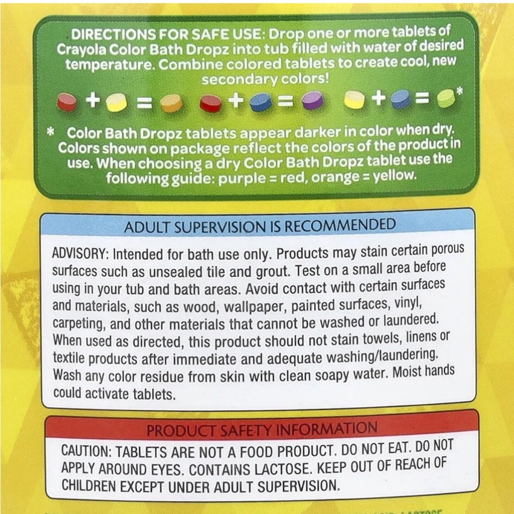 🎈$5🎈NEW CRAYOLA Color Bath Dropz Water Coloring Tablets 60 Pieces UNISEX - Picture 2 of 8